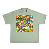 Oil Green Happy Easter Seamless Pattern Urban Heavy Tee - BundleAndBundleShop