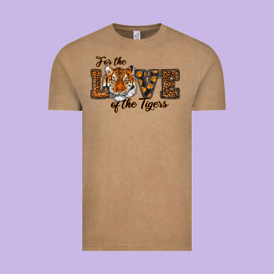 Love Of The Tigers Vintage Tee Designed By Ranaportraitstore