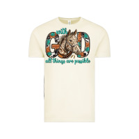 Vintage Arctic with god all things are possible with horse bbs Vintage Tee - BundleAndBundleShop