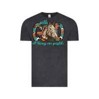 Vintage Black with god all things are possible with horse bbs Vintage Tee - BundleAndBundleShop