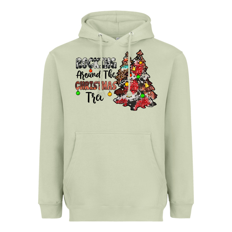 Rocking Around The Christmas Tree Heavyweight Hoodie by JahusDesignShop | Teevron