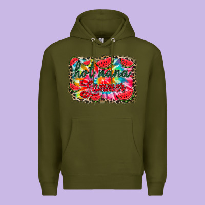 Hot Nana Summer Premium Hoodie Designed By Racoondesign