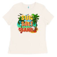 Bone Sun salt sand Ladies Tee - FaDigitalArtStudio