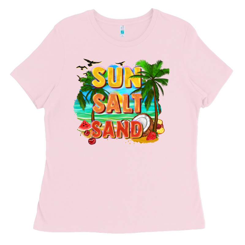 Sun Salt Sand Ladies Tee by FaDigitalArtStudio | Teevron