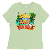 Matcha Sun salt sand Ladies Tee - FaDigitalArtStudio