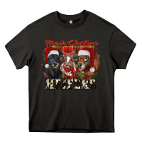 Asphalt Merry Christmas Heifers Heavy Core Tee - RanaPortraitStore