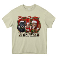 Mossy Merry Christmas Heifers Heavy Core Tee - RanaPortraitStore