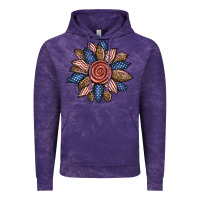 Cloud Purple american sunflower Vintage Hoodie - BundleAndBundleShop