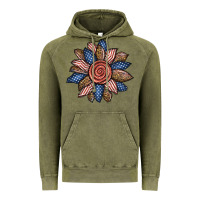 Vintage Olive american sunflower Vintage Hoodie - BundleAndBundleShop