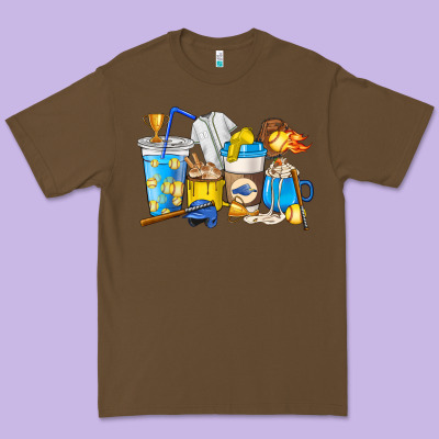 Softball Coffee Cups Premium Tee Designed By Howdyjamesfarm