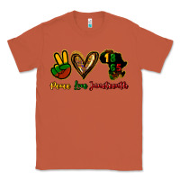 Copper Peace love Juneteenth Classic Tee - HowdyJamesFarm