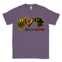 Lavender Peace love Juneteenth Classic Tee - HowdyJamesFarm