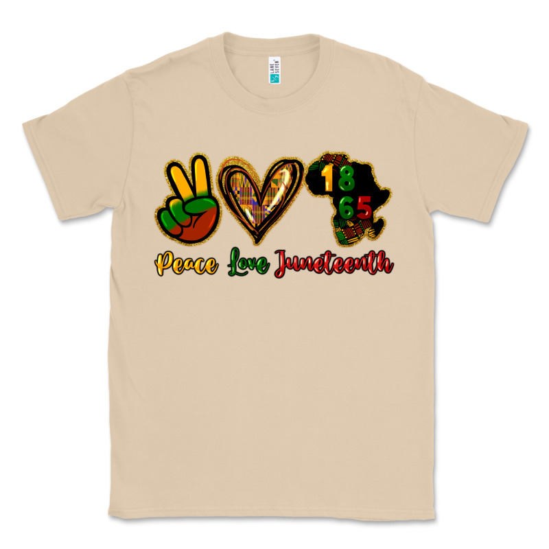 Peace Love Juneteenth Classic Tee by HowdyJamesFarm | Teevron