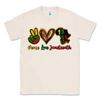 Natural Peace love Juneteenth Classic Tee - HowdyJamesFarm