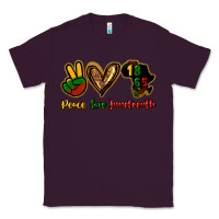 Plum Peace love Juneteenth Classic Tee - HowdyJamesFarm