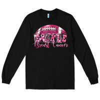 Black Tickle Breast Cancer Football Long Sleeve Tee - FaDigitalArtStudio