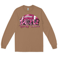 Toasted Coconut Tickle Breast Cancer Football Long Sleeve Tee - FaDigitalArtStudio