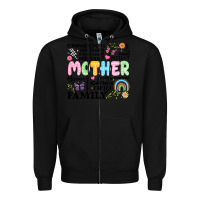 Black retro mother Zipper Hoodie - JahusDesignShop