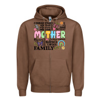 Chestnut retro mother Zipper Hoodie - JahusDesignShop