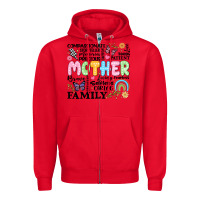 Red retro mother Zipper Hoodie - JahusDesignShop