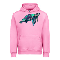 Fuchsia Pink turtle Urban Hoodie - RanaPortraitStore
