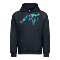Navy turtle Urban Hoodie - RanaPortraitStore