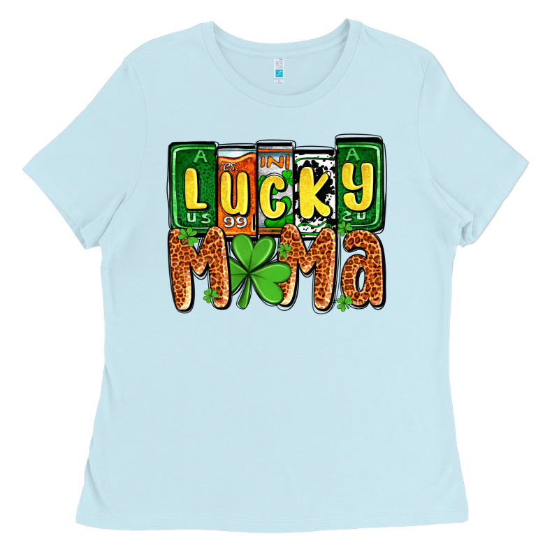 St. Patrick's Lucky Mama Ladies Tee by OliviaCreatesArt | Teevron