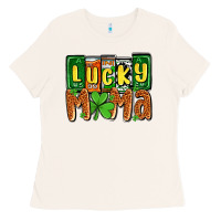 Bone St. Patrick's lucky mama Ladies Tee - OliviaCreatesArt