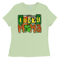 Matcha St. Patrick's lucky mama Ladies Tee - OliviaCreatesArt