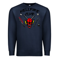 Navy hellfire club strangerthings Premium Sweatshirt - baoMotion