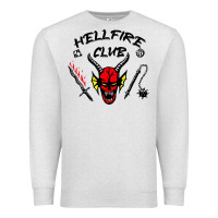 Oatmeal Heather hellfire club strangerthings Premium Sweatshirt - baoMotion