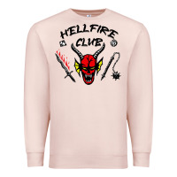 Pale Pink hellfire club strangerthings Premium Sweatshirt - baoMotion