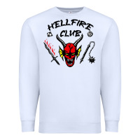 White hellfire club strangerthings Premium Sweatshirt - baoMotion
