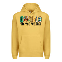 Antique Gold gobble til you wobble thanksgiving turkey Premium Hoodie - Jasminsmagicworld