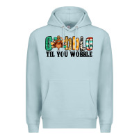 Blue Mist gobble til you wobble thanksgiving turkey Premium Hoodie - Jasminsmagicworld