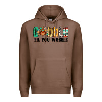 Chestnut gobble til you wobble thanksgiving turkey Premium Hoodie - Jasminsmagicworld