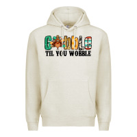Oatmeal Heather gobble til you wobble thanksgiving turkey Premium Hoodie - Jasminsmagicworld