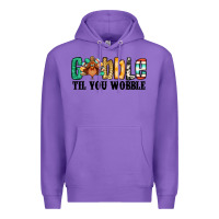 Purple gobble til you wobble thanksgiving turkey Premium Hoodie - Jasminsmagicworld