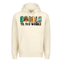 Sandshell gobble til you wobble thanksgiving turkey Premium Hoodie - Jasminsmagicworld