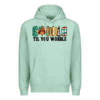 Seafoam gobble til you wobble thanksgiving turkey Premium Hoodie - Jasminsmagicworld