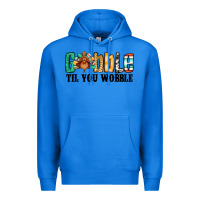 True Royal gobble til you wobble thanksgiving turkey Premium Hoodie - Jasminsmagicworld