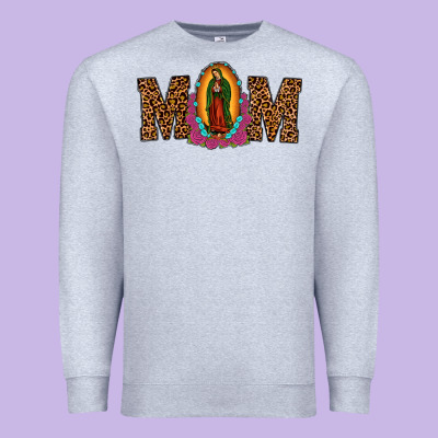Our Lady Of Guadalupe Mom Premium Sweatshirt Designed By Jahusdesignshop