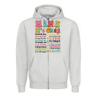Dove Grey mama its okay Zipper Hoodie - JahusDesignShop