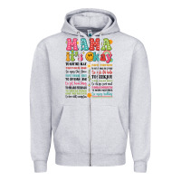 Heather Grey mama its okay Zipper Hoodie - JahusDesignShop