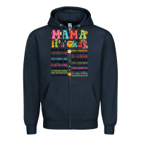 Navy mama its okay Zipper Hoodie - JahusDesignShop