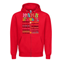 Red mama its okay Zipper Hoodie - JahusDesignShop