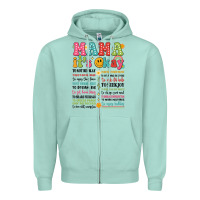 Seafoam mama its okay Zipper Hoodie - JahusDesignShop