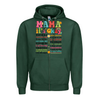 Sports Green mama its okay Zipper Hoodie - JahusDesignShop