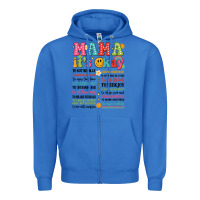 True Royal mama its okay Zipper Hoodie - JahusDesignShop