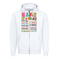 White mama its okay Zipper Hoodie - JahusDesignShop
